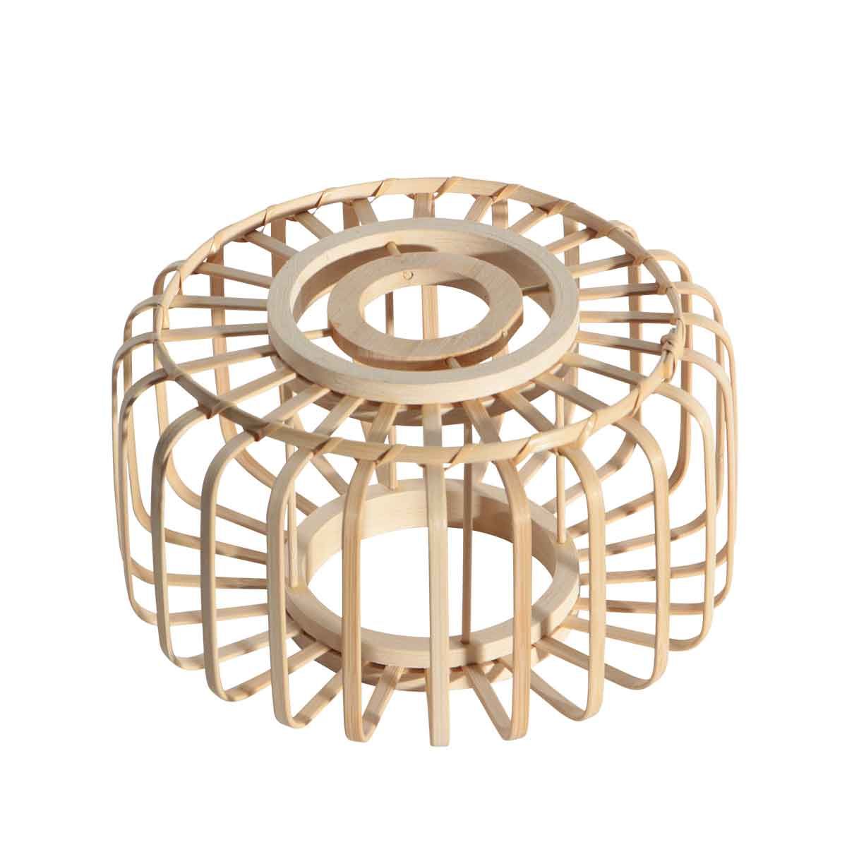 Hanglamp HaloSwap 4522ZW – speelse bundel van vijf bamboe hangers - Afbeelding 5