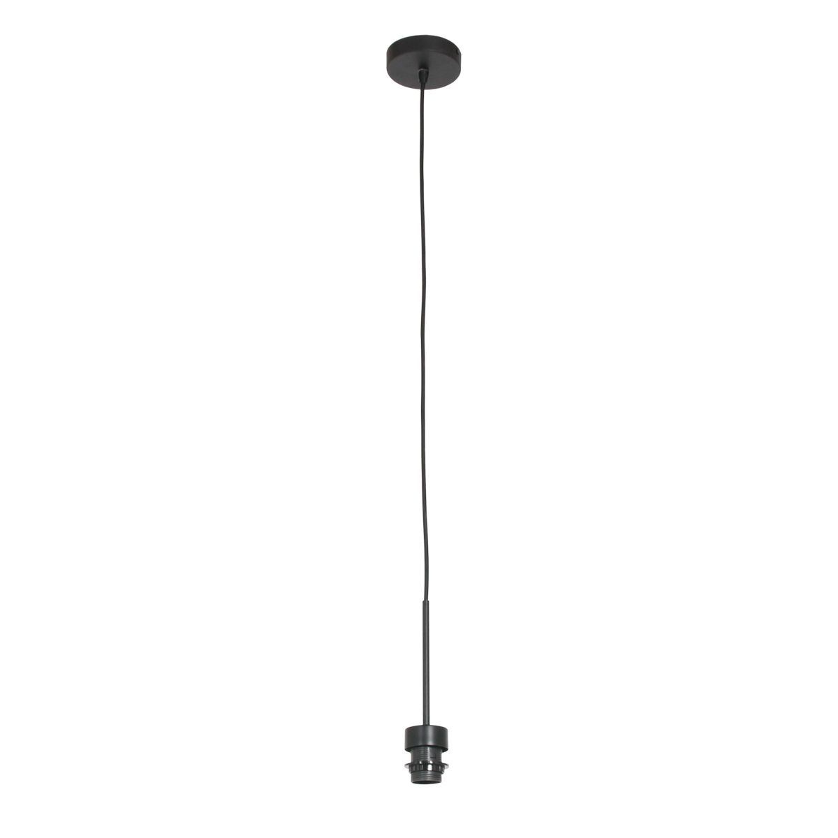 Hanglamp Sparkled Light 4474ZW – Zwart met bamboe kap Ø40 cm - Afbeelding 7