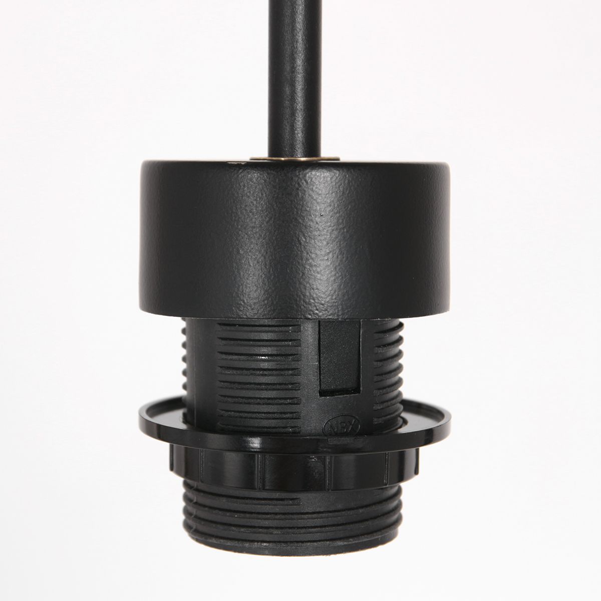 Hanglamp Sparkled Light 4474ZW – Zwart met bamboe kap Ø40 cm - Afbeelding 3