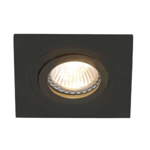 Inbouwspot Pelite spot 7305ZW Zwart 10 x 10 cm