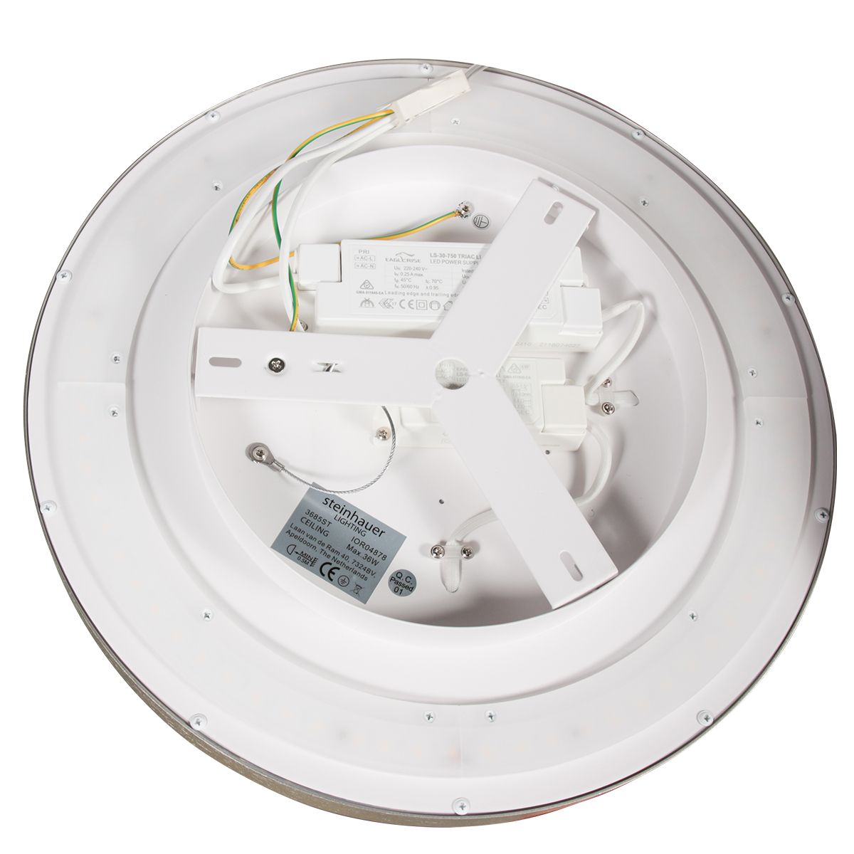 Plafondlamp Flady 4367ST staal Ø30 2000 Lumen - Afbeelding 10