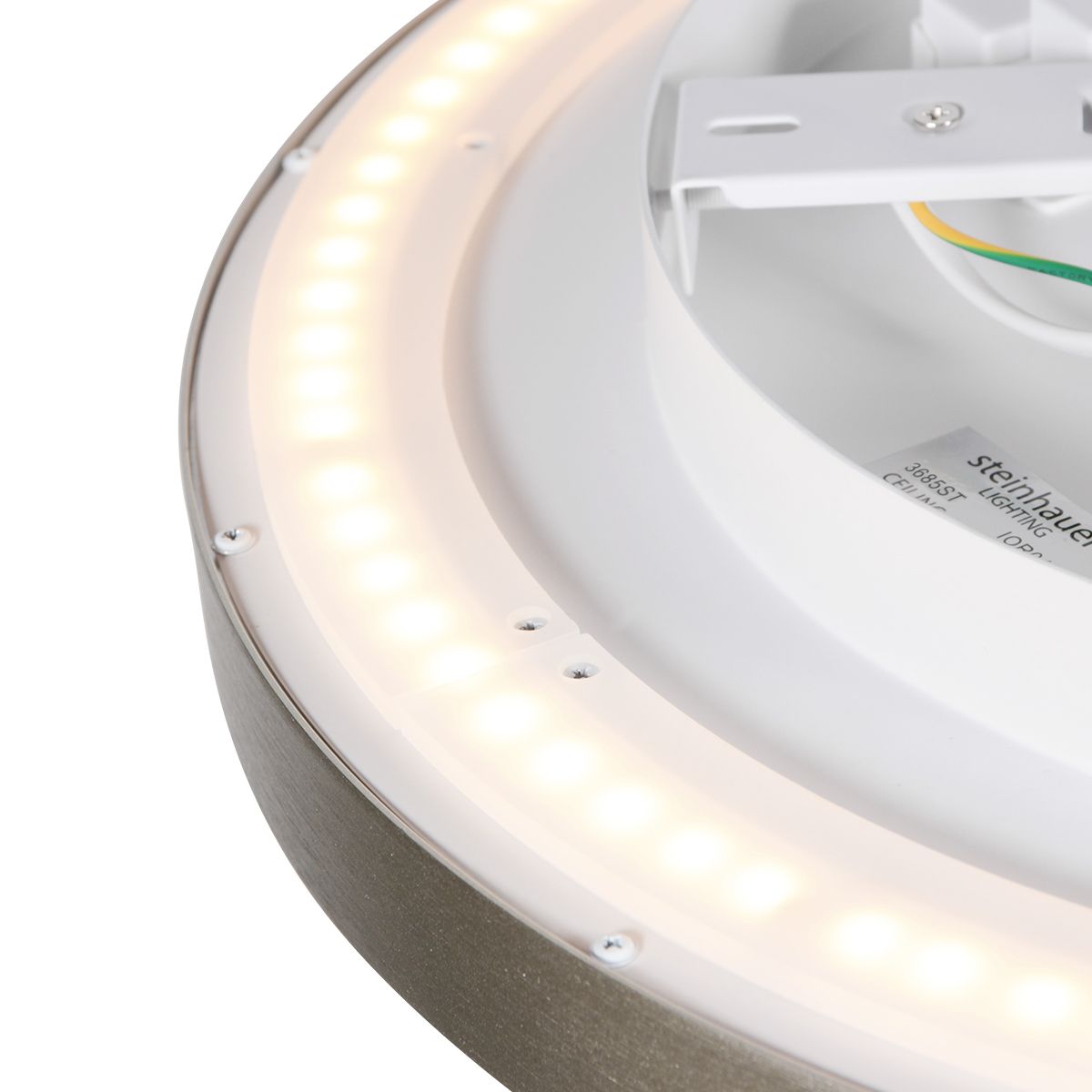 Plafondlamp Flady 4367ST staal Ø30 2000 Lumen - Afbeelding 3