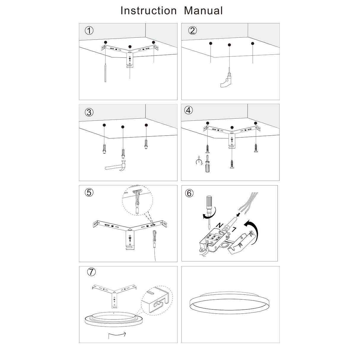 Plafondlamp Flady 4367W wit Ø30 2000 Lumen - Afbeelding 7