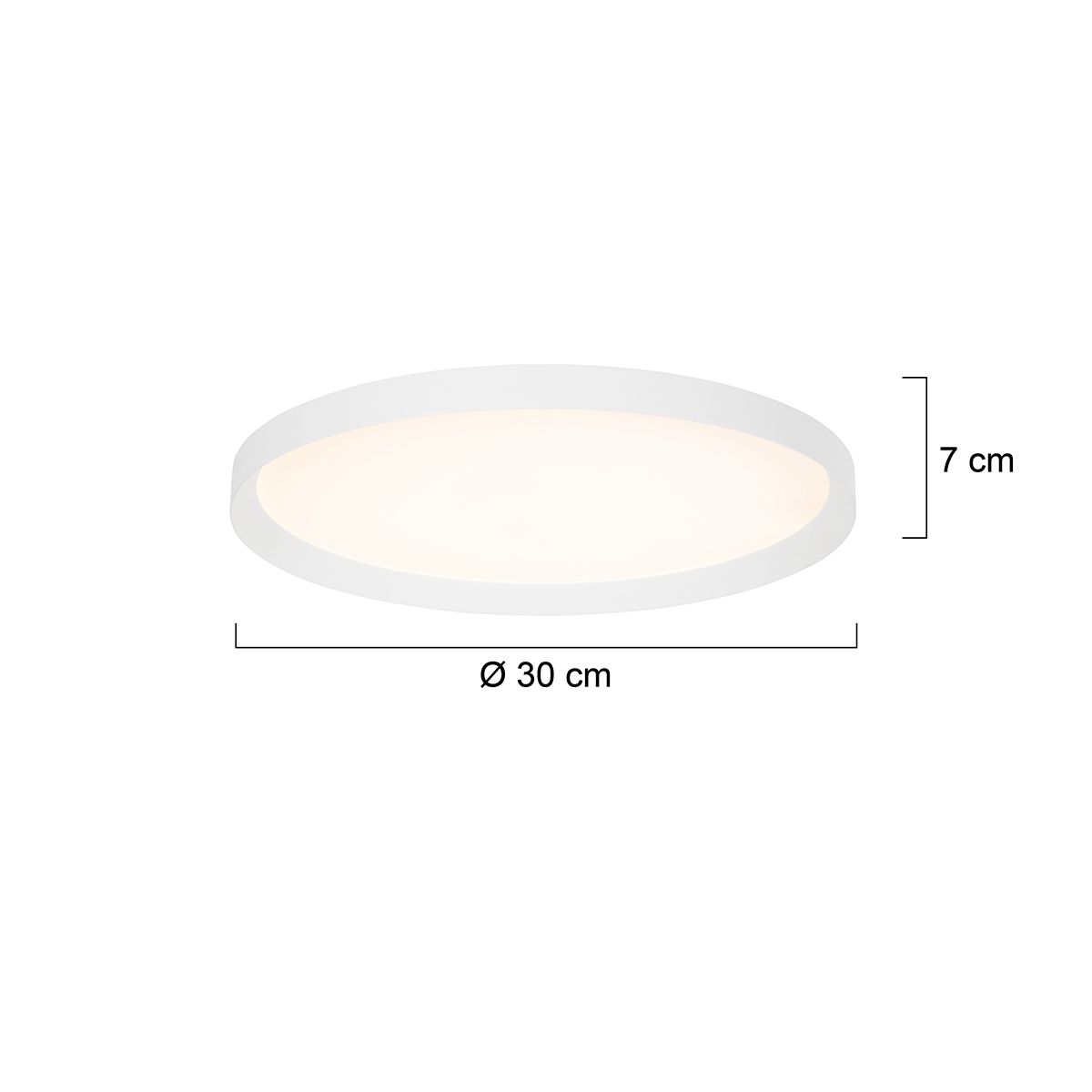 Plafondlamp Flady 4367W wit Ø30 2000 Lumen - Afbeelding 6