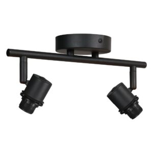 Plafondspot Bambus 3666ZW Zwart zonder kapjes