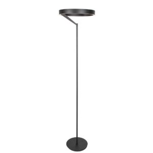 Ronde zwarte vloerlamp Mykty 4201ZW – Ø40 cm