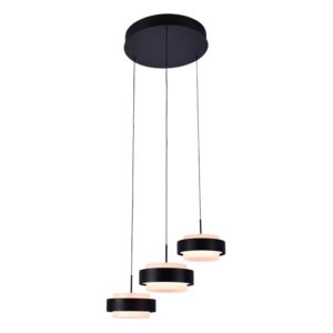 hl. "puleggia" 3 lichts rond zwart h 3533 z freelight