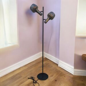 vloerlamp fuoco 2 lichts gevlamd filigrain s 1622 b