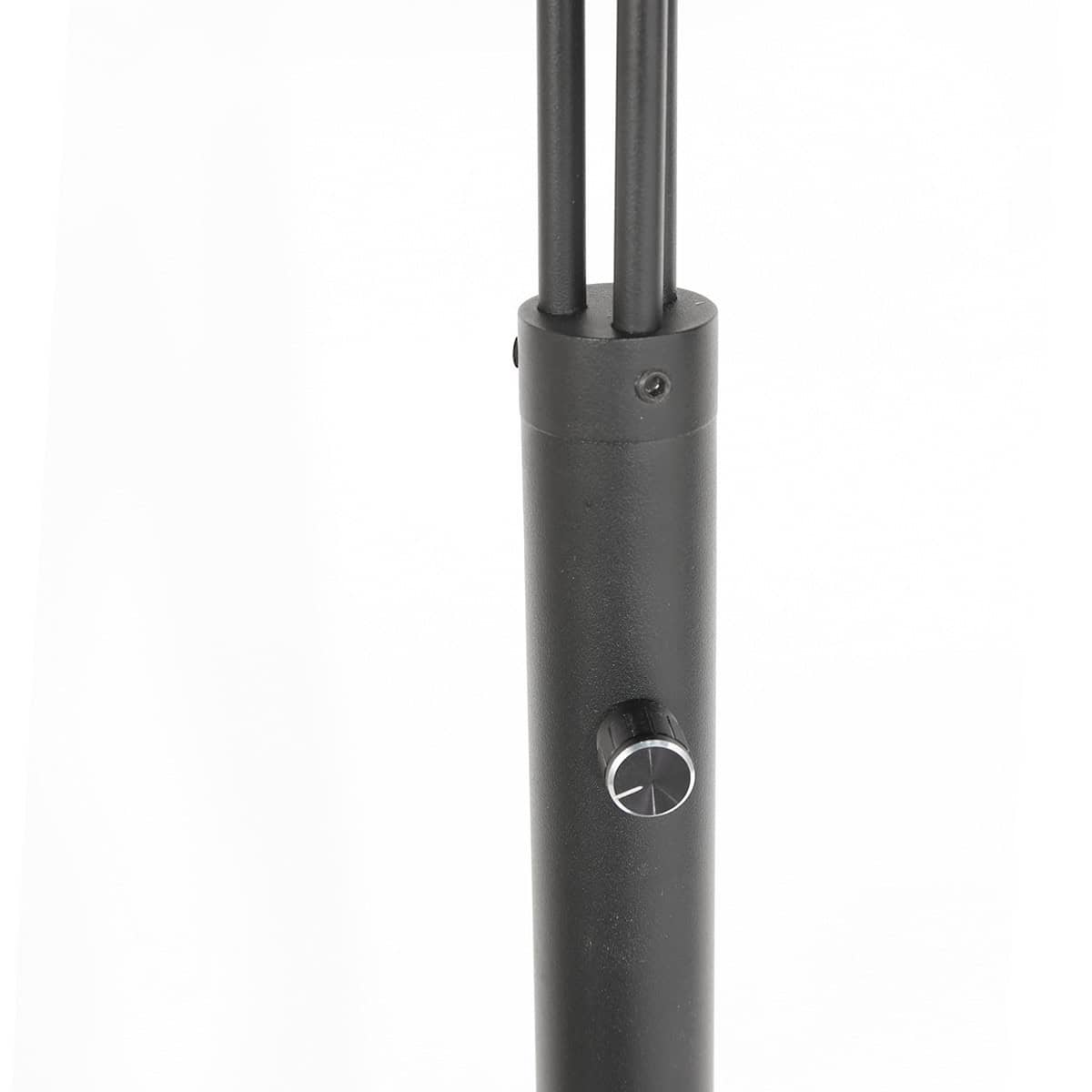 3 Lichts vloerlamp Sparkled Light 3823ZW met grijs velours kappen - Afbeelding 4
