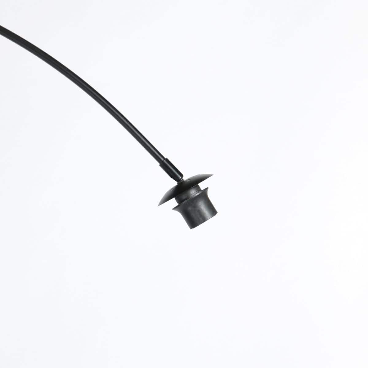Anne-Curve 4340ZW booglamp – elegant zwart met kurken kap Ø50 cm - Afbeelding 8