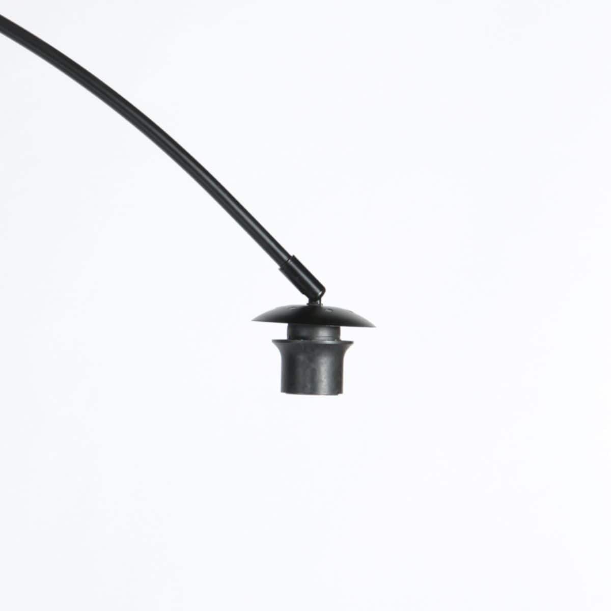 Anne-Curve 4340ZW booglamp – elegant zwart met kurken kap Ø50 cm - Afbeelding 9