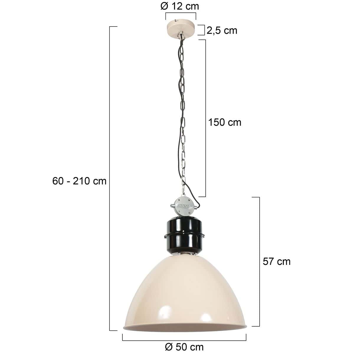 Crèmekleurige Hanglamp Frisk 7696CR – Tijdloos en Stijlvol Design - Afbeelding 7