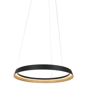 Hanglamp Ringlux 3692ZW Zwart &Oslash;60 4000 Lumen