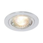 Inbouwspot Pelite 7304CH in glanzend chroom Ø10 cm