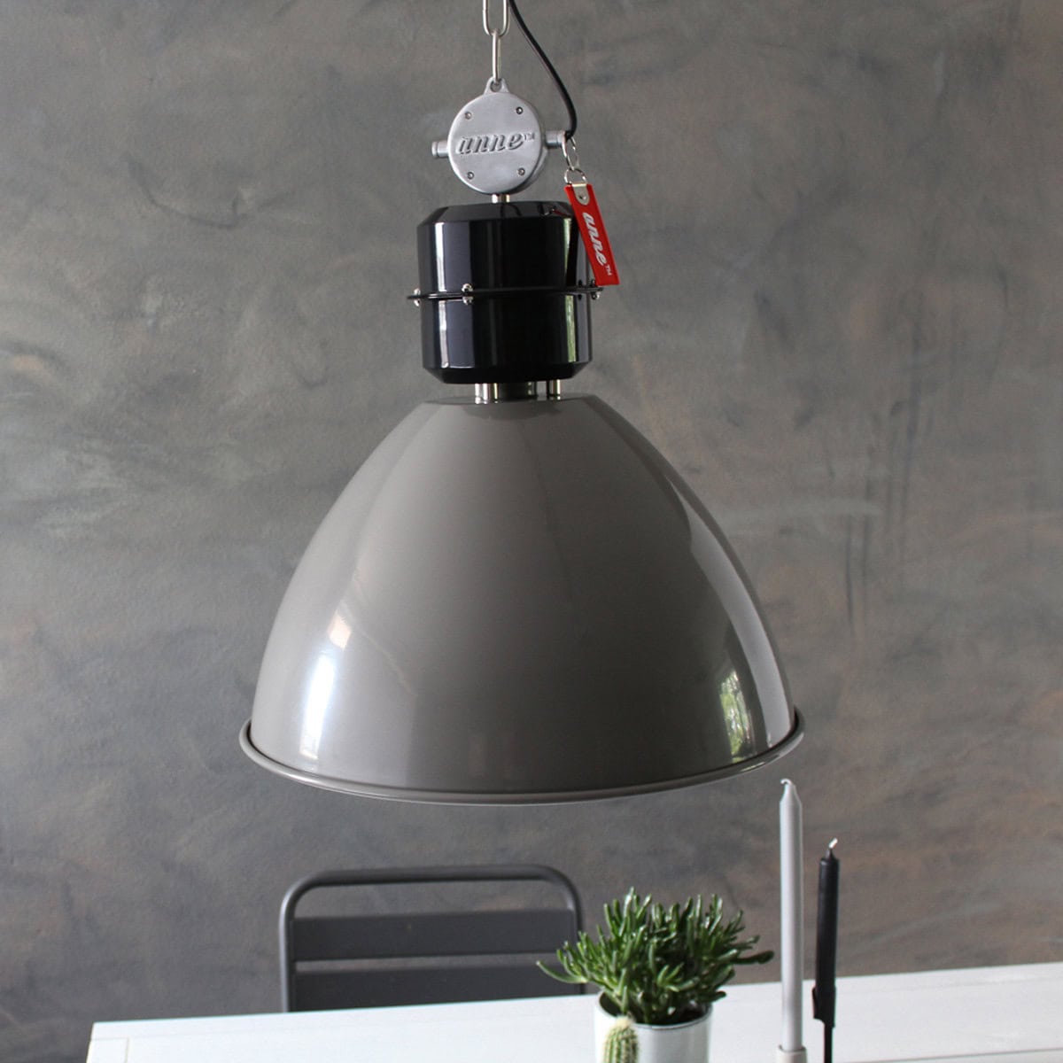 Industriële Grijze Hanglamp Frisk 7696GR – Robuust en Stijlvol - Afbeelding 3