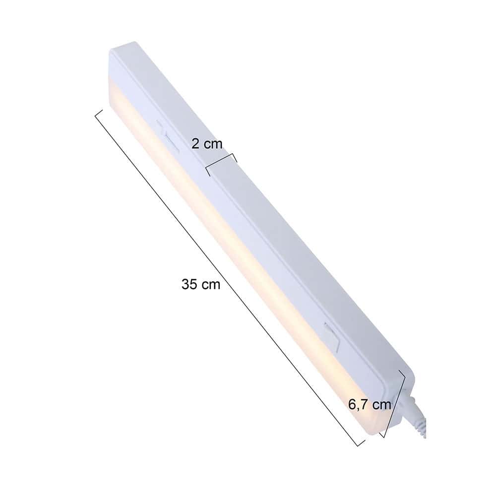 Keukenkastlamp Kitch 7922W Wit dimbaar 34,5 cm breed - Afbeelding 6
