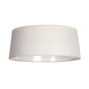 Lampenkap K20101S – Crèmekleurig linnen met witte binnenzijde Ø48 cm