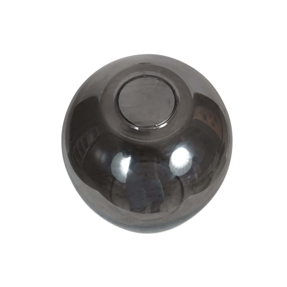 Rookkleurige glazen kap voor E27 armaturen, handgemaakt in druppelvorm, geschikt voor moderne en stijlvolle verlichting.