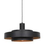 Zwarte Hanglamp Flinter 3329ZW  Uniek Design met Luxueuze Uitstraling