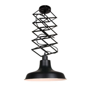 Zwarte harmonica hanglamp Flex 7654ZW &Oslash;36 cm E27 fitting