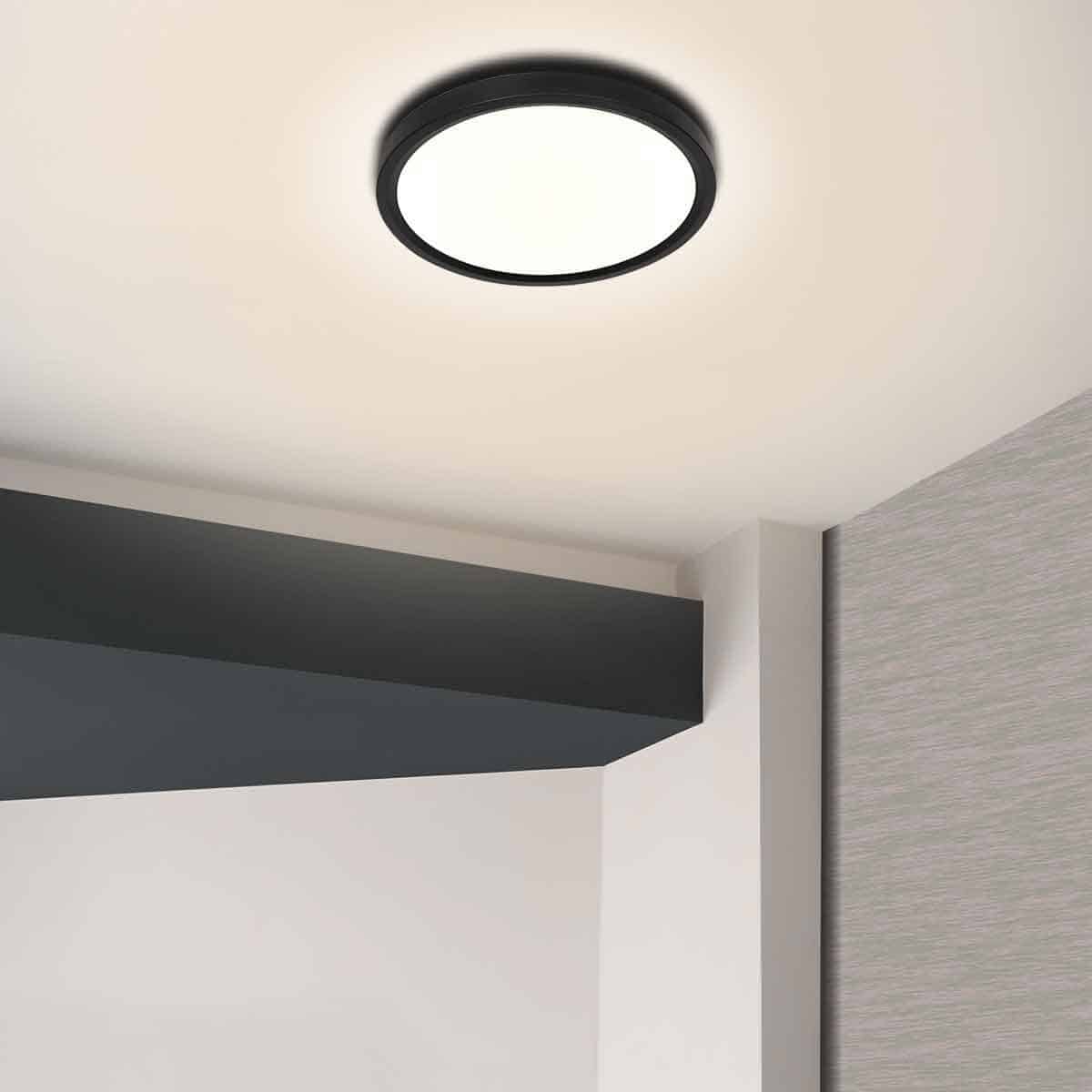 Zwarte plafondlamp 4132ZW Luminix, 3 standen lichtkleur instelbaarheid en dimbaar Ø29 cm - Afbeelding 3