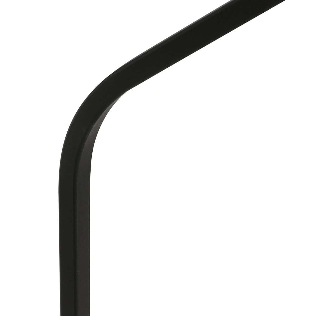 Zwarte vloerlamp Zig-Zag 4244ZW met wit grof linnen kap – Uniek design en functioneel gebruik - Afbeelding 3