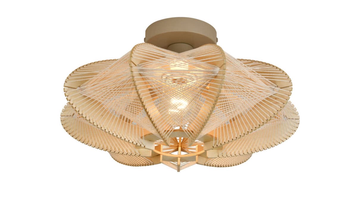 eth jessica plafonniere 1 lichts natural beige 40cm