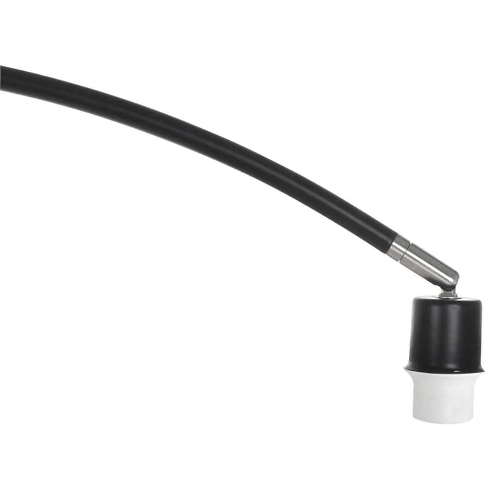 Booglamp Solva 3899ZW Zwart met een groen fluwelen lampenkap - Afbeelding 3