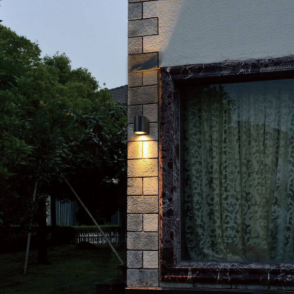 Buitenlamp Logan 1494ZW - compacte wandlamp in zwart aluminium - Afbeelding 3