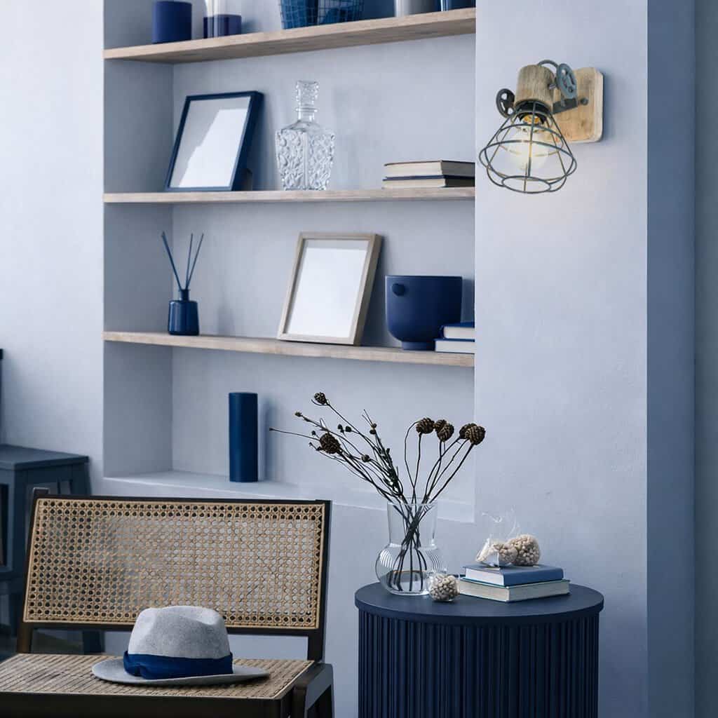 Grijze wandlamp / spot Geurnesey 1578GR met E27 fitting - Afbeelding 3