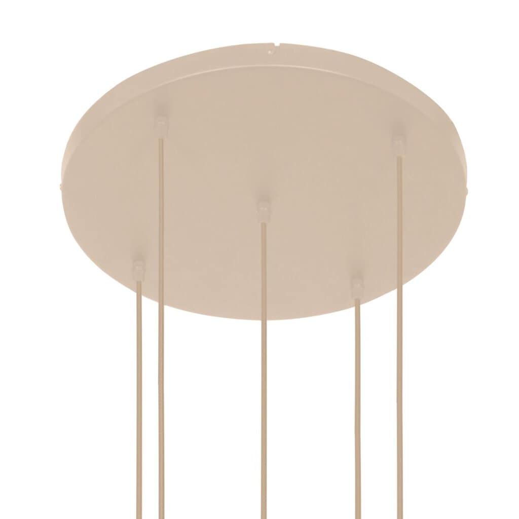 Hanglamp Bollique 2730CR crème 5 lichts designlamp met mat wit glas - Afbeelding 6