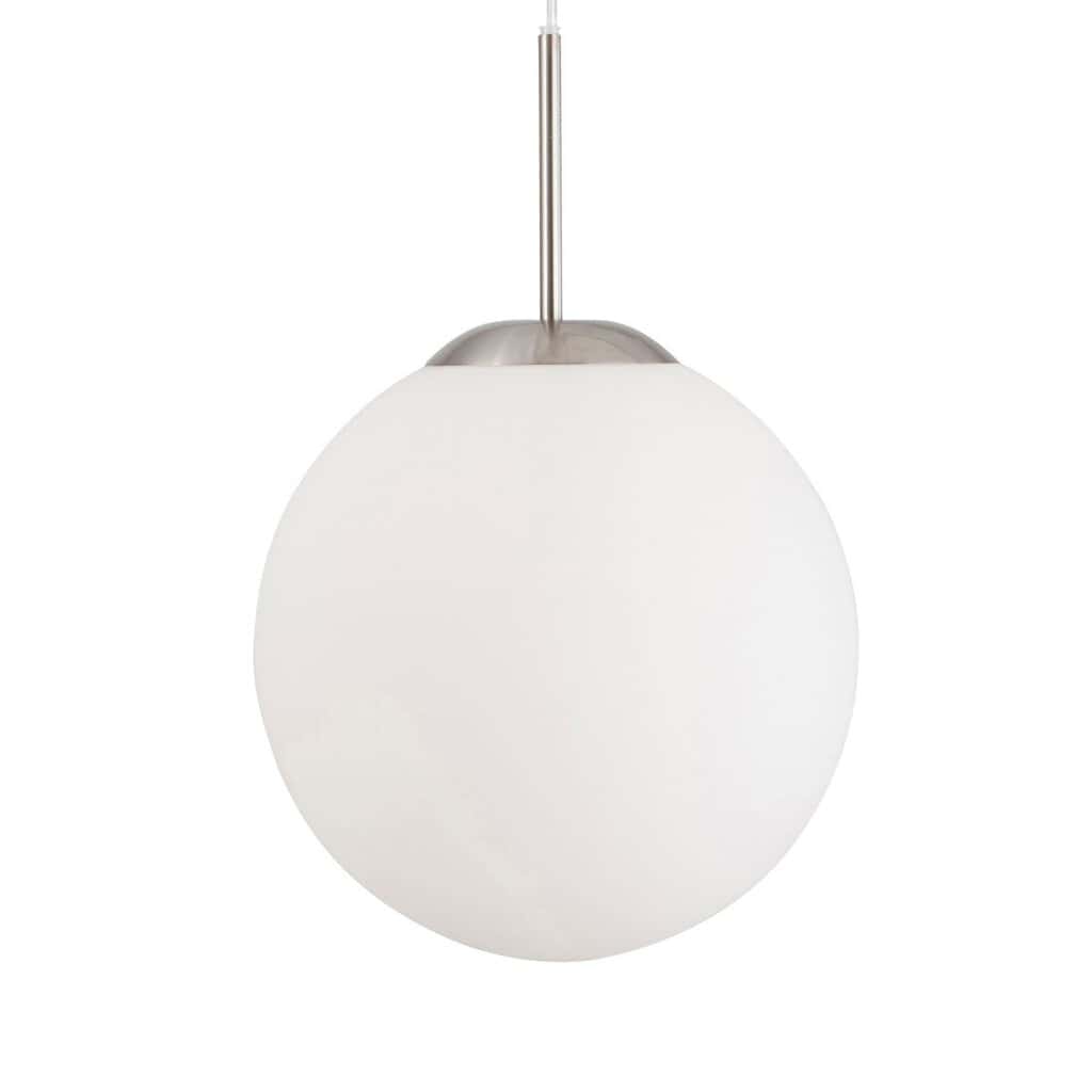 Hanglamp Bollique 7376ST staal 5 lichts met mat wit glas - Afbeelding 5