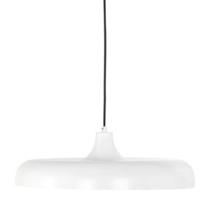 Hanglamp Krisip 2677W Wit met E27 fitting en stoffen snoer