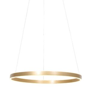 Hanglamp Ringlux 3502GO gouden LED ringlamp &Oslash;60 cm