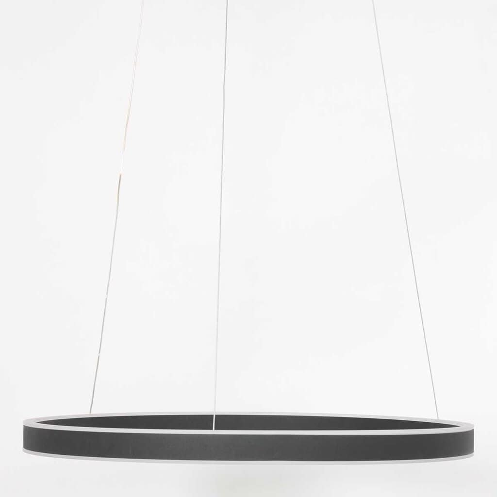 Hanglamp Ringlux 3502ZW zwarte LED ringlamp Ø 60 cm - Afbeelding 4