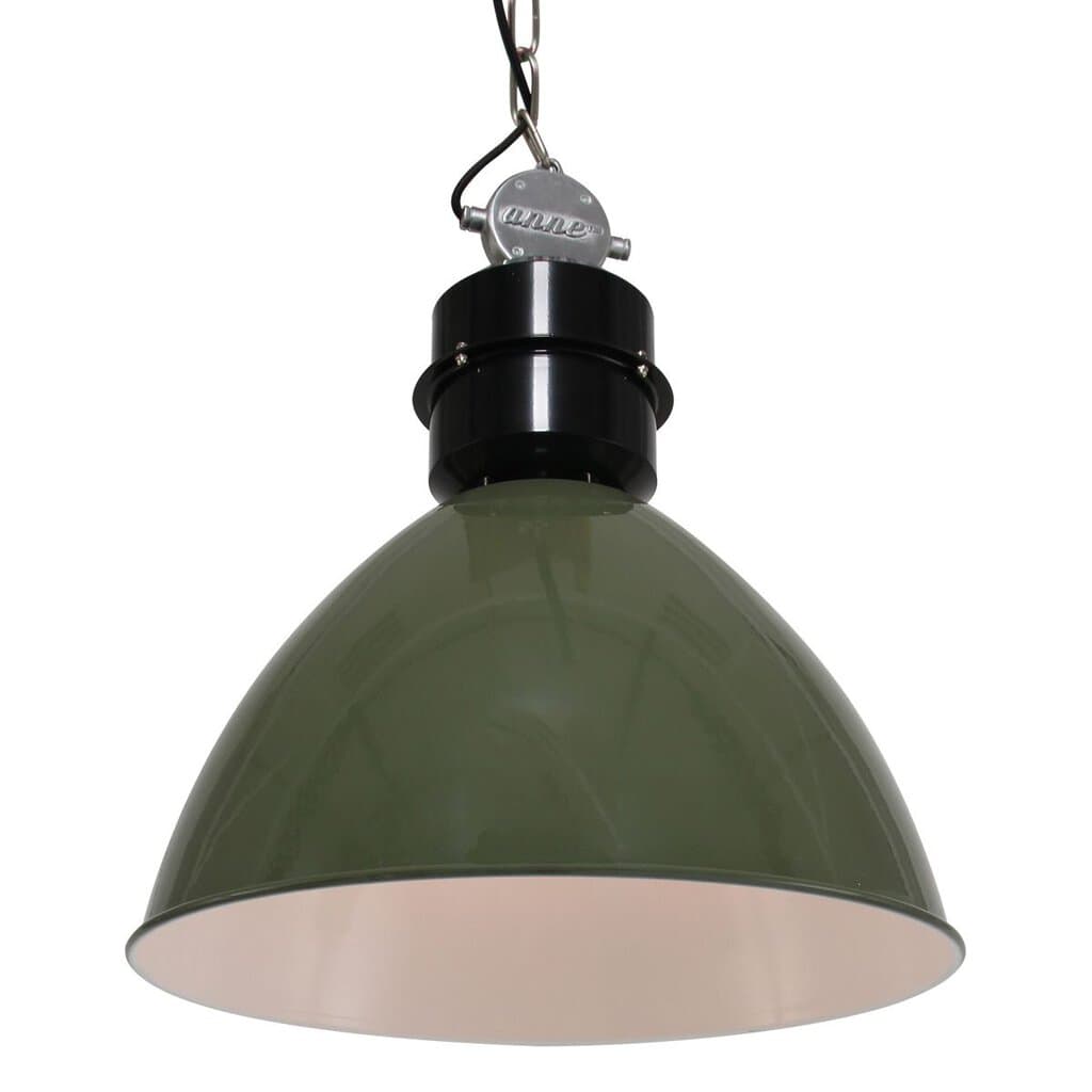 Olijfgroene Hanglamp Frisk 7696G – Stoer en Landelijk Design