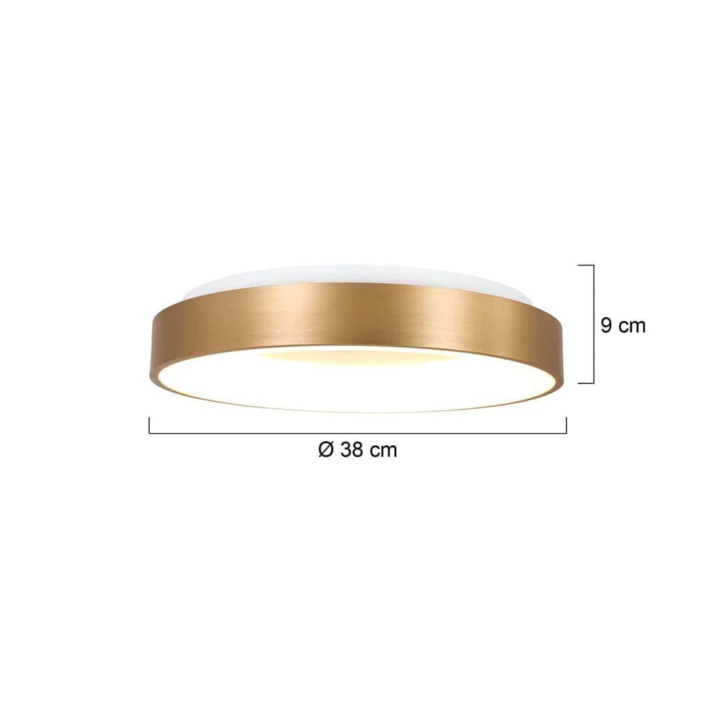 Plafondlamp Ringlede 2562GO gouden LED lamp Ø38 cm - Afbeelding 7