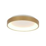 Plafondlamp Ringlede 3690GO gouden LED lamp &Oslash;28 cm met uplight
