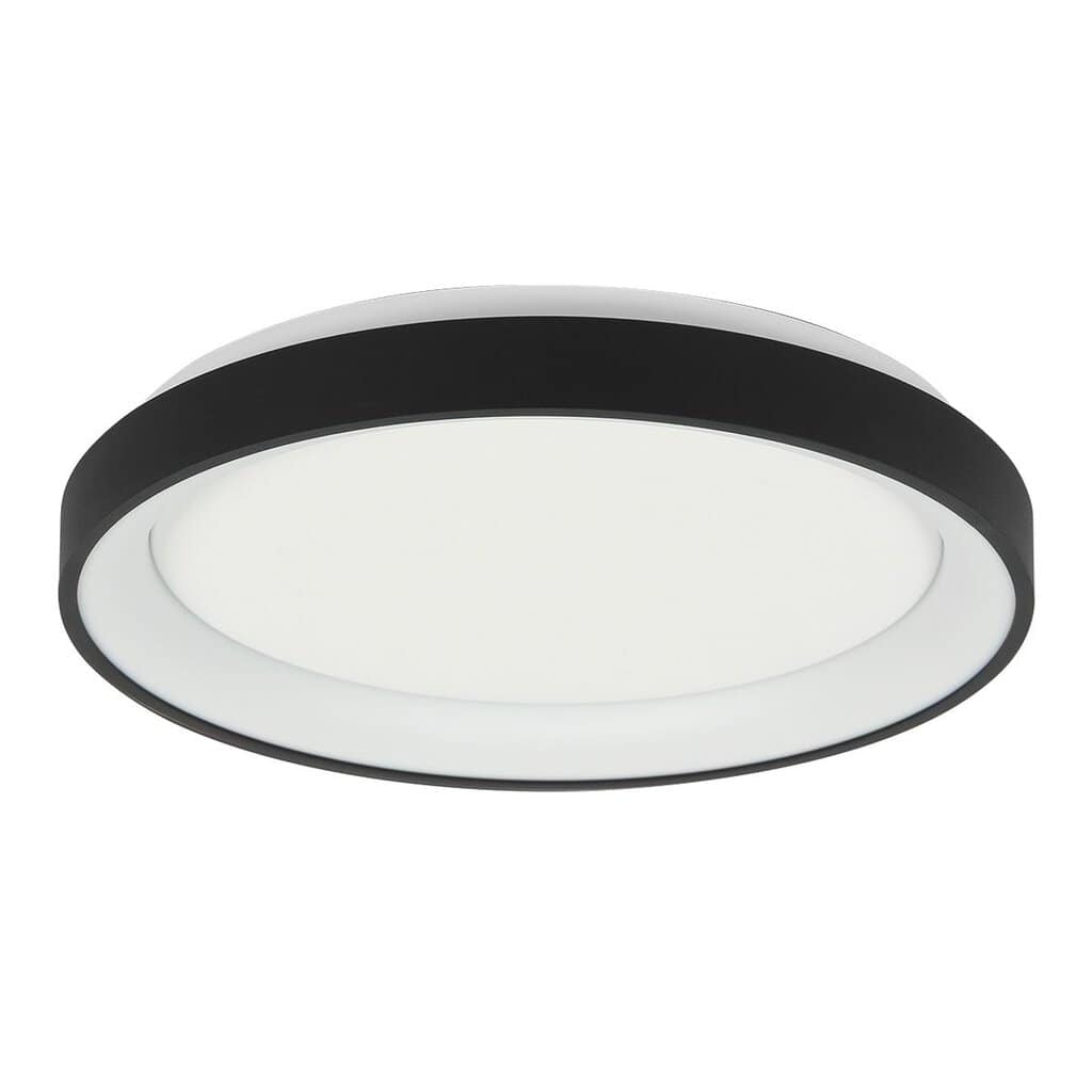 Plafondlamp Ringlede 3691ZW zwarte LED lamp Ø38 cm met uplight - Afbeelding 2