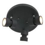 Spot Natasja 7905ZW zwarte ronde 3-lichts spot met GU10 lichtbronnen