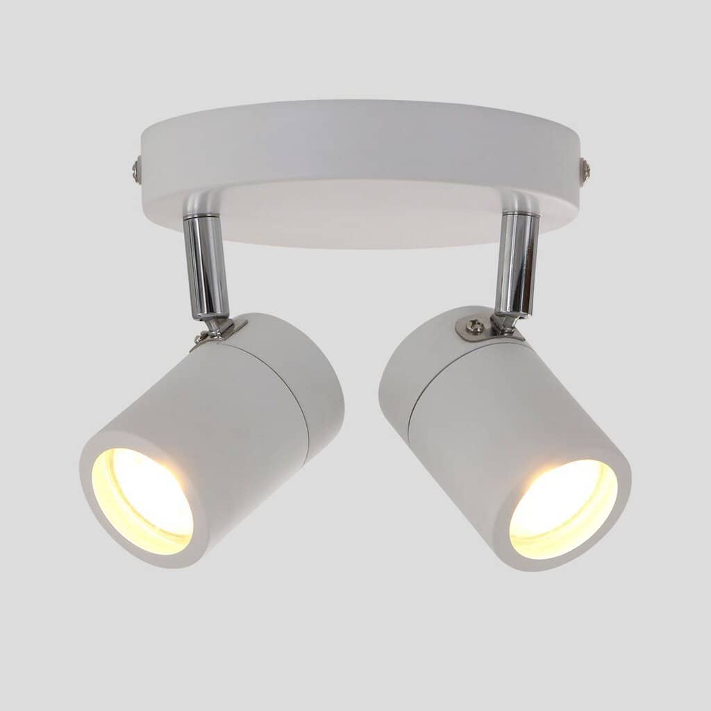 Staalkleurige 2-lichts spot Upround 2487ST inclusief lichtbronnen - Afbeelding 11