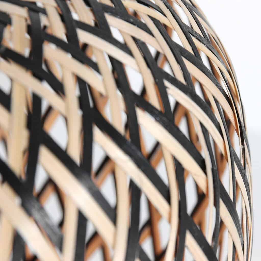 Tafellamp Maze 3131BE – Bamboe sfeerlamp met speels licht - Afbeelding 4