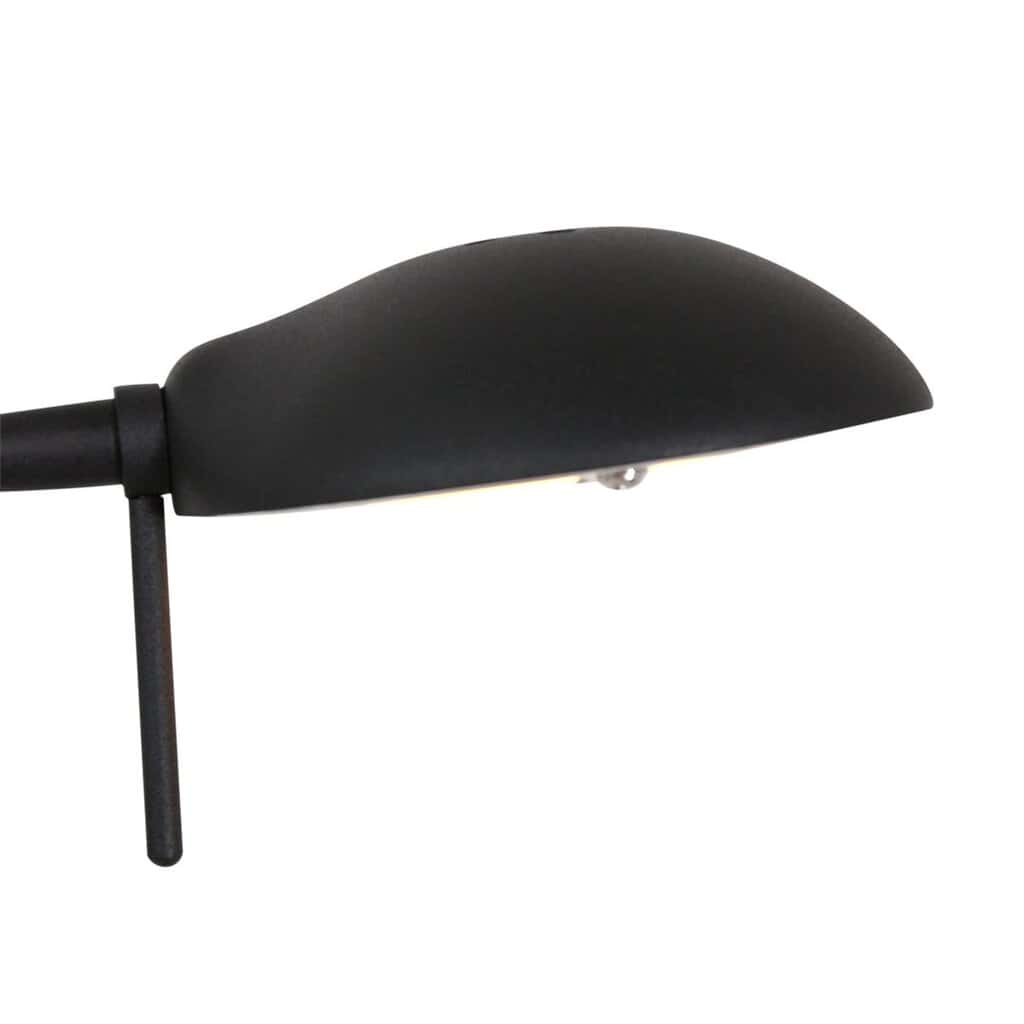 Zwarte tafellamp Biron 1 lichts 7502ZW met draai dimmer 2700 Kelvin - Afbeelding 3